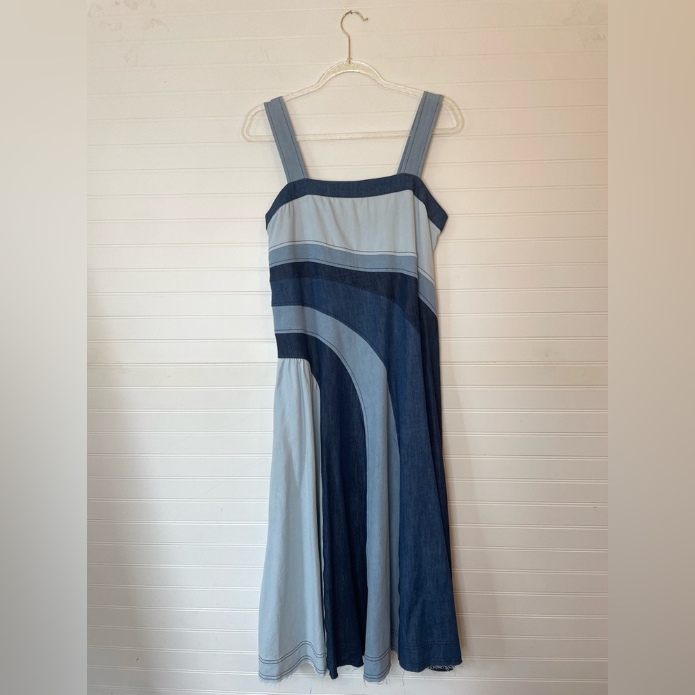 Anthropologie Pilcro Midi Denim Dress NWT Size Small - Picture 2 of 12